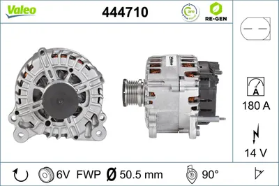 Alternator (14v, 180a, Reconditionat) Potrivit Skoda Superb Ii, Yeti; Vw California T5 Camper, California T6 Camper, Cc B7, Crafter 30-35, Crafter 30-50, Golf Plus V 1.6d-3.6 01.05-12.19