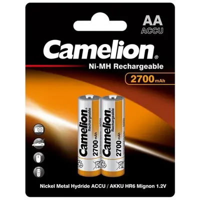 Camelion Acumulatori 2700mAh 1.2V Ni-MH AA R6 B2 si Cutie Cadou