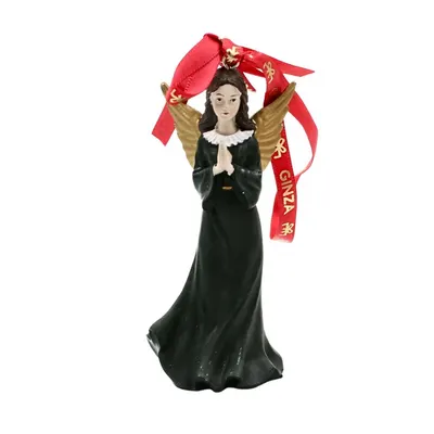 Decorațiune Ginza, Regatul de Crăciun, Royal, model îngeraș rugându-se, verde, 10 cm