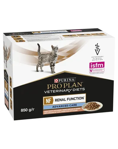 PURINA PRO PLAN Veterinary Diet Feline Advanced Care cu somon 10x85 g hrană veterinară pentru pisici