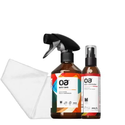 Set pentru curatarea tapiteriei OA Sofa Eliminator 250 ml + 1 Laveta din microfibra 35x35 cm