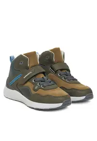 Ghete sport baieti - piele ecologica - multicolor
