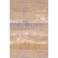 Covor maro din lână 133x180 cm Layers – Agnella