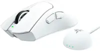 Mouse gaming Razer - DeathAdder V4 Pro, optic, wireless, alb