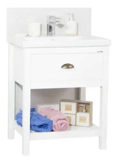 Set Baza front MDF si Lavoar seria 720, 70 cm, alb
