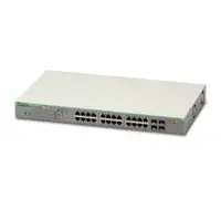 Switch cu 24 porturi Allied Telesis AT-GS950/28PS-50, 56 Gbps, 41.65 Mpps, 8.000 MAC, 4 porturi SFP, PoE, cu management