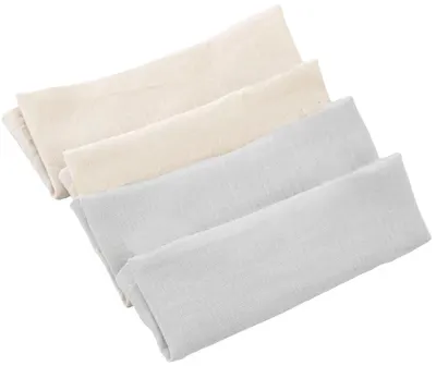 Set de 4 șervețele din muselină BabyJem - Gri, 25 x 25 cm