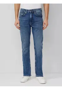 Blugi barbati Mauro cu talie medie - croiala Regular Fit - Tapered Leg - Albastru deschis - W32 L32