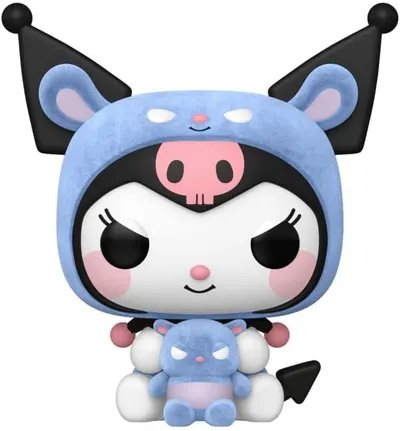 Figurină Funko POP! Sanrio: Kuromi - Kuromi as Baku (Flocked) #111