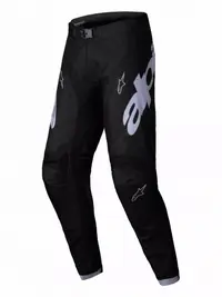 Pantaloni atv cross Alpinestars Racer Graphite, culoare negru alb, marime 32