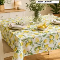 Fata de masa teflonata antimurdarire Crem Lemon 180x240 cm, Ralex | 1 buc
