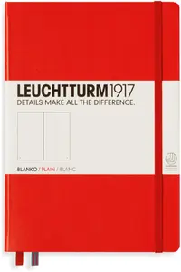Agenda Leuchtturm1917 - A5, pagini albe, Red