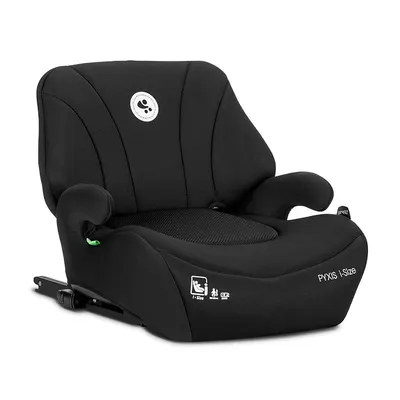 Inaltator auto pentru copii Lorelli Pyxis Black 125-150 cm, i-Size, isofix, booster cu spatar detasabil, 6-12 ani