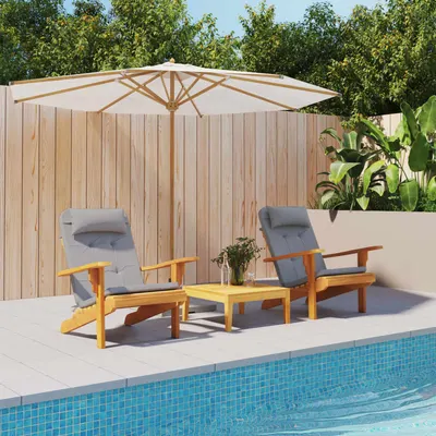 Gossi perne pentru scaun adirondack, 2 buc, gri, textil oxford
