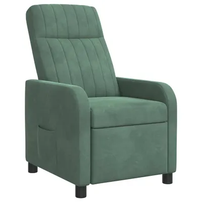 vidaXL Fotoliu reclinabil Verde Mării Catifea