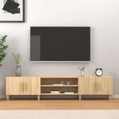 vidaXL Comodă TV din stejar Sonoma 180x31,5x40 cm, lemn stratificat