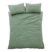 Lenjerie de pat verde pentru pat dublu cu 3 piese 200x200 cm Tamba Leaf – Pineapple Elephant