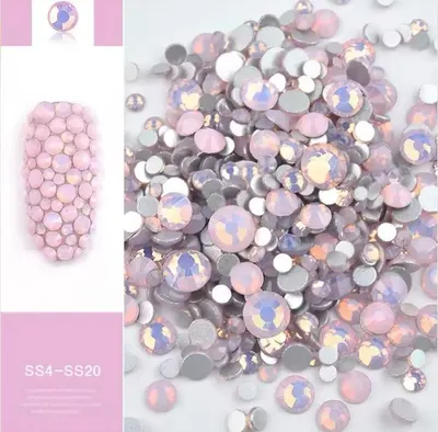 Disc Cristale manichiura Opal Pink 02