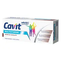 Cavit Adulti Multivitamine aroma de ciocolata, 20 comprimate masticabile – Biofarm