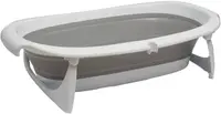 Cadă pliabilă pentru bebeluși Vital Baby - Hygiene, 72 cm, gri/albă