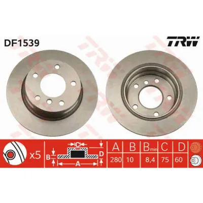 Disc frana TRW DF1539