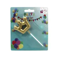 Lumânare party pentru tort coroană aurie