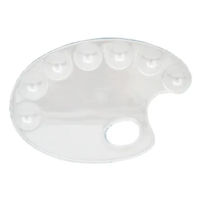 Paleta pictura plastic transparent ovala 17x24 cm CWR