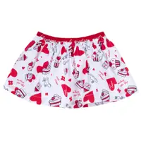 Fusta fetite Chicco, alb cu rosu, 43841