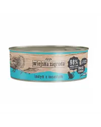 WIEJSKA ZAGRODA Adult Hrana umeda pentru pisici adulte, cu somon si curcan 6x85 g