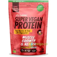 Proteina Super Vegan Potrivita dupa Efort cu Fructe Rosii si Goji cu DigeZyme fara Gluten Ecologica/Bio 400g