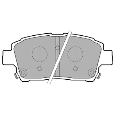 Set placute frana, frana disc DELPHI LP1742