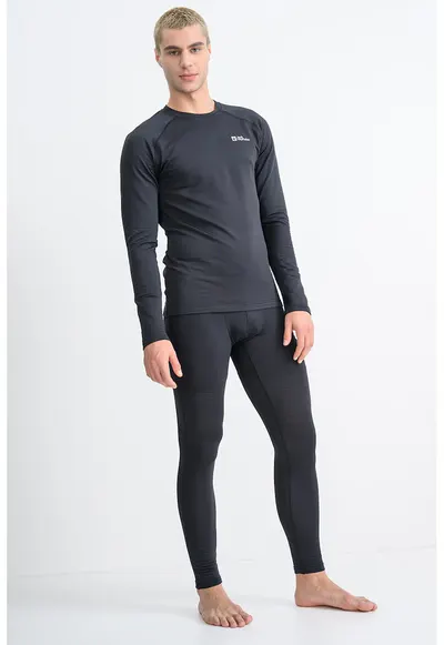Bluza termica cu maneci raglan pentru ski Infinite Warm - Negru