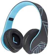 Căști wireless PowerLocus - P2, negre/albastre