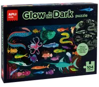 Puzzle luminos Apli Kids - Ocean, 104 piese