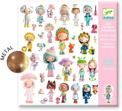 Stickere Djeco - Lumea magnifică a lui Tinley, 160 buc