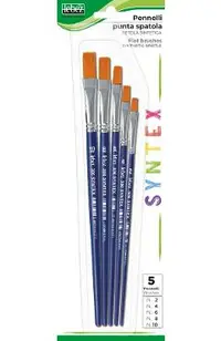 Set 5 pensule varf drept sintetic