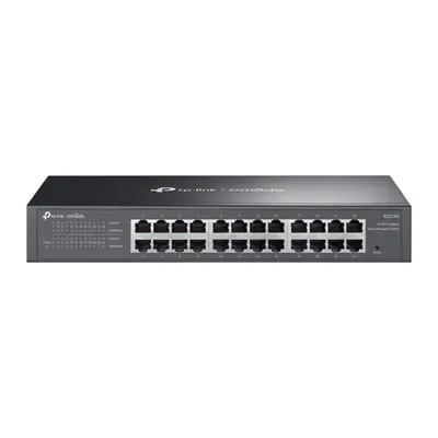 Omada 24-Port Gigabit Easy Managed Switch PORT: 24× Gigabit RJ45 Ports SPEC: 1U 13-inch Rack-mountable Steel Case FEATURE: Integ
