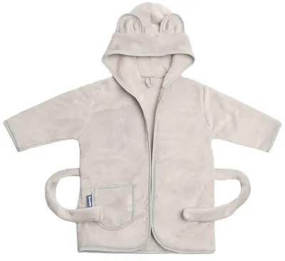 Halat de baie pentru bebeluși cu glugă Sensillo - Teddy Bear, 1-2ani, gri