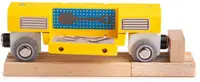 Atelier mobil Bigjigs Rail - din lemn, galben