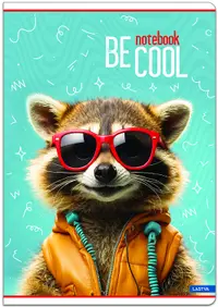 Caiet Lastva Be Cool - A5, 52 de coli, rânduri late, sortiment
