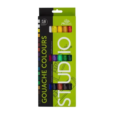 Set 2 x 18 Culori Guase Phoenix, 12 ml
