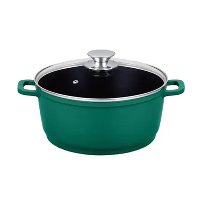 Cratita Tip Tuci din Aluminiu cu Capac, 32 cm, 9 l, Grunberg, Diverse Culori
