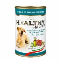 Conserva pentru caini Healty All Days cu ton orez 400 gr
