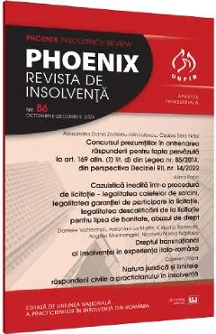 Phoenix. Revista de insolventa. Nr.86 Octombrie-Decembrie 2023