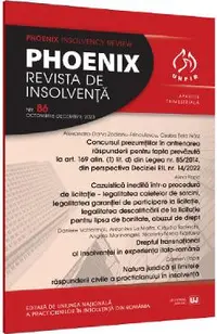 Phoenix. Revista de insolventa. Nr.86 Octombrie-Decembrie 2023