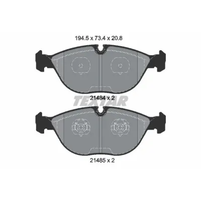 Set placute frana, frana disc TEXTAR 2148401