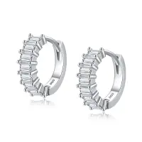 Cercei rotunzi argint 925, JW1822, model elegant, placati cu rodiu