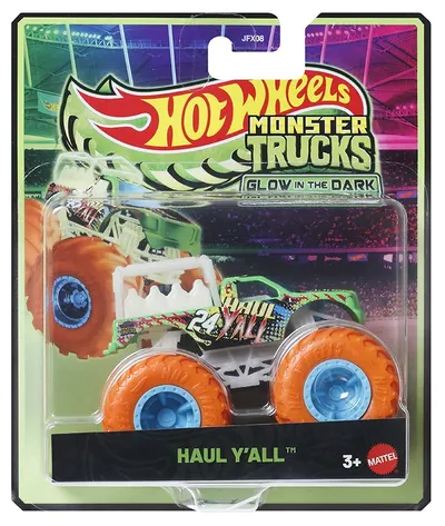 Buggy Hot Wheels Monster Trucks Glow in the Dark - Haul Y'all, 1:64