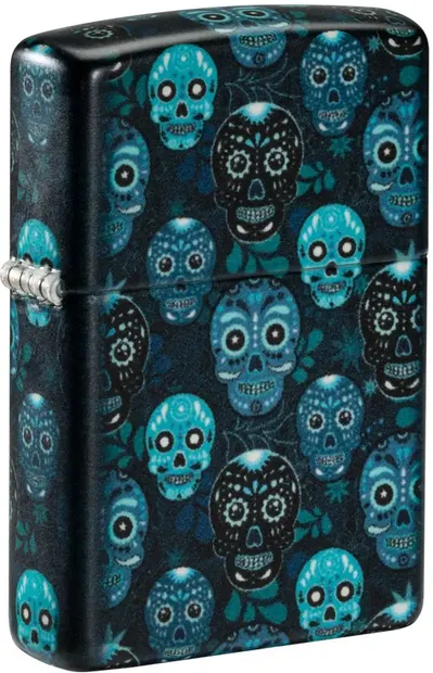 Brichetă Zippo - Sugar Skulls Design, Glow in the Dark