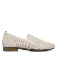 Pantofi dama - model 51969-90 - rotund - bej - textil
